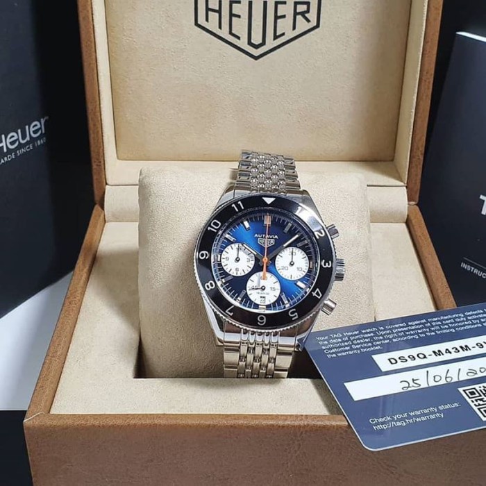 ✨Termurah Tag Heuer Autavia Blue Dial Limited Terbatas
