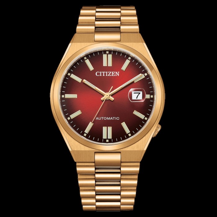✨Ready Citizen Pria Nj0153-82X Mechanical Tsuyosa Sapphire Red Dial Diskon