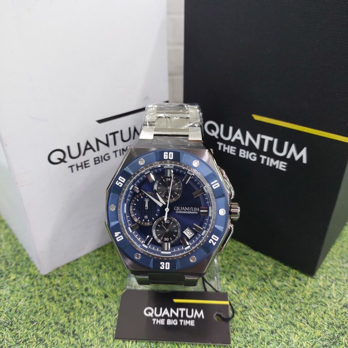 ✨Ready Jam Tangan Pria Original Quantum Hng1011.090 Grey Blue Steel Berkualitas