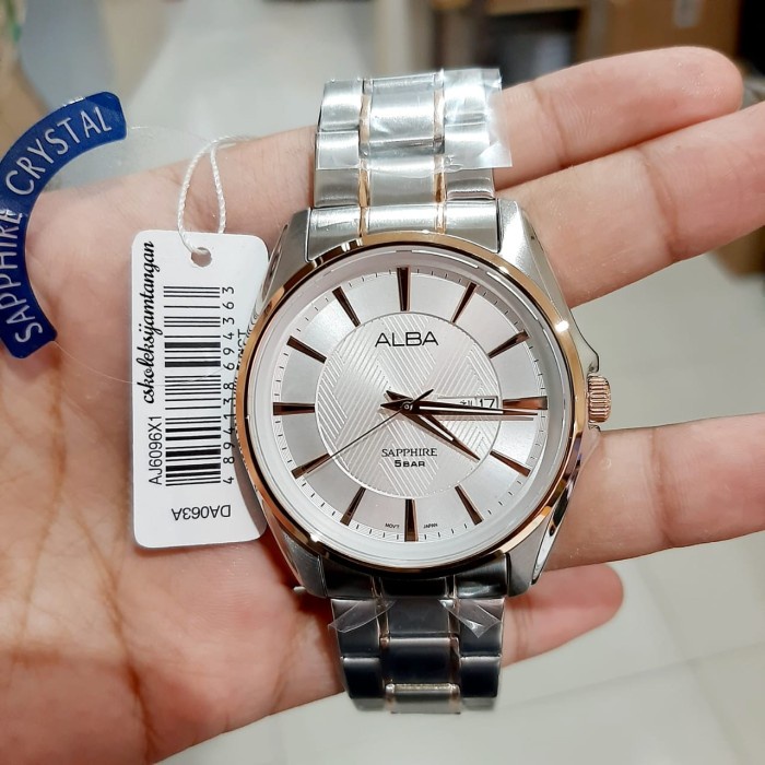 ✨Sale Jam Tangan Pria Alba Prestige Aj6096X1 Aj6096 Sapphire Original Murah Terbaru