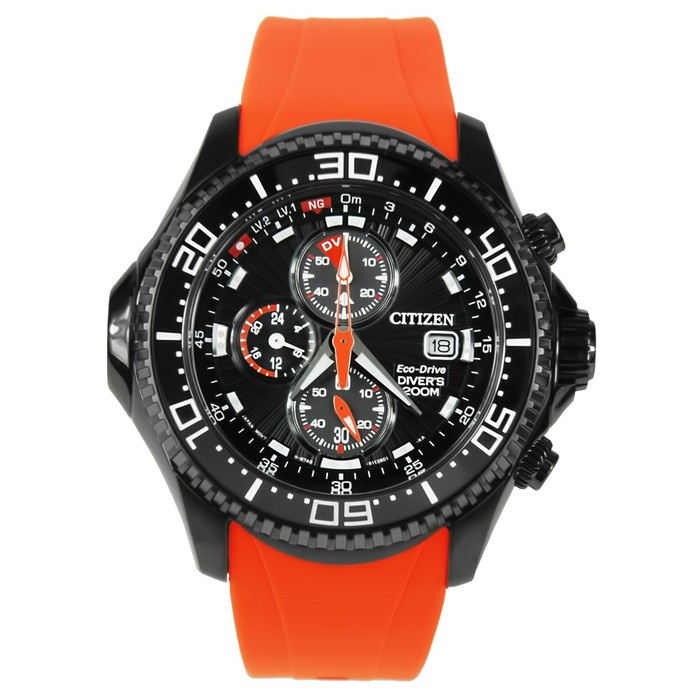 ✨Ready Citizen Promaster Aqualand Eco-Drive Movement Black Dial Men'S Watch B Diskon