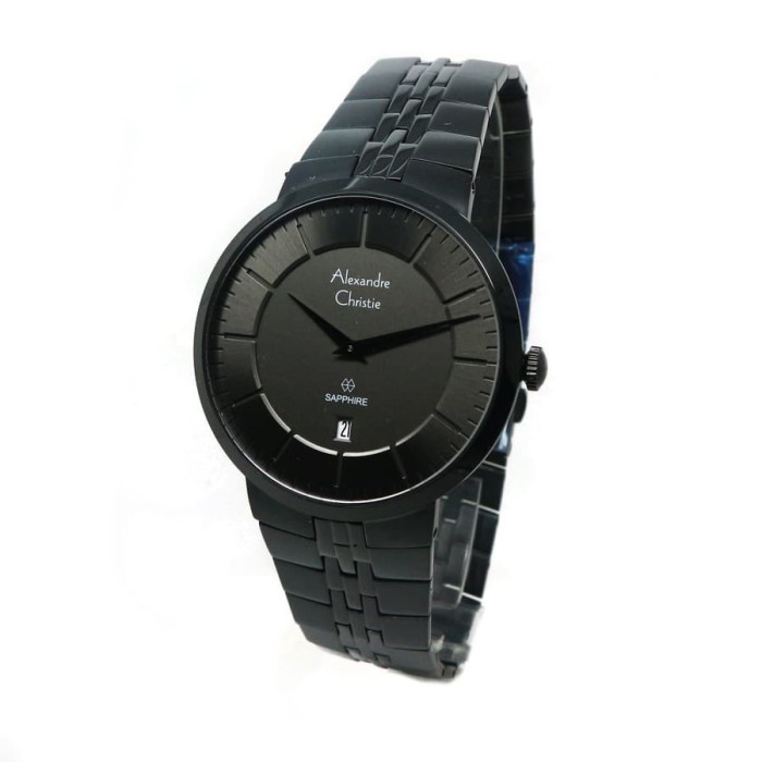 ✨Ready Alexandre Christie Ac 8565 Pria Black Grey Original Diskon