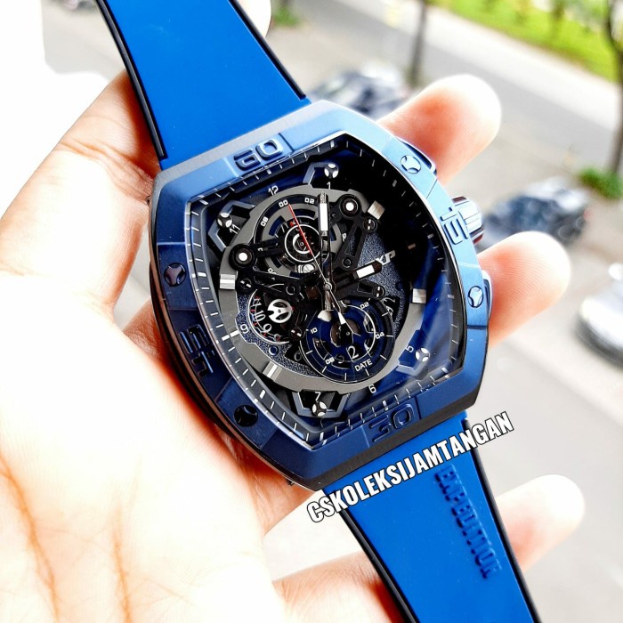 ✨Ready Jam Tangan Pria Expedition E 6800 E6800 Black Blue Rubber Original Limited