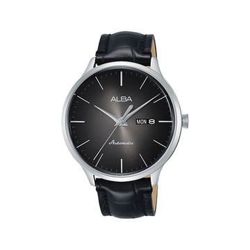 ✨Ready Alba Automatic Al4109X1 Black Leather Al4109 Original Terbaru