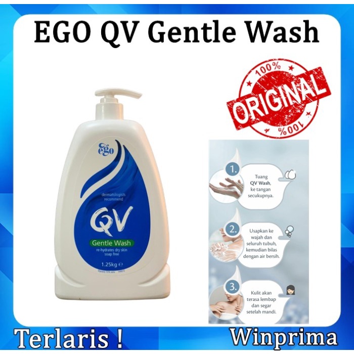 Ego Qv Gentle Wash 1250Ml - Body Wash Qv Gentle