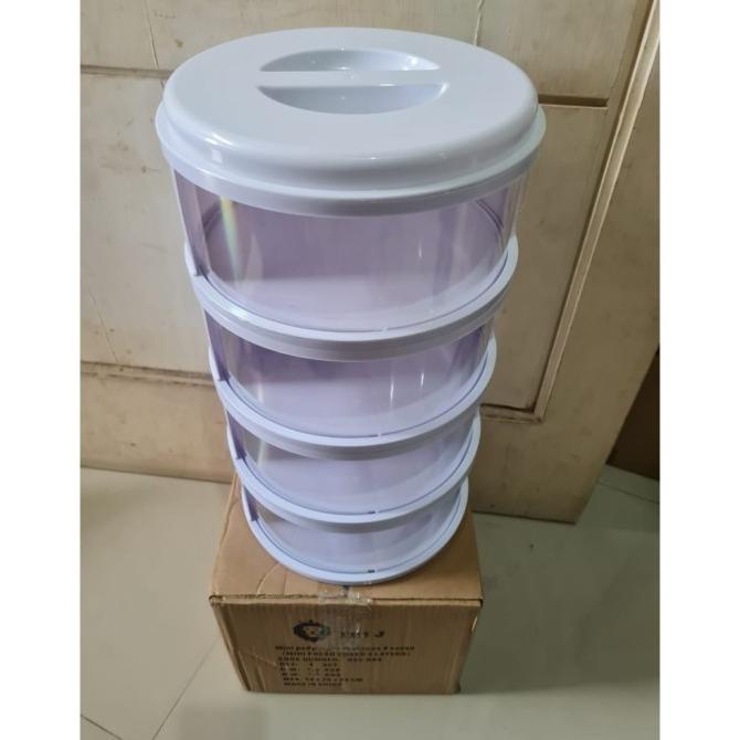 [TERMURAH] RAK SUSUN 4 TINGKAT TUDUNG SAJI RAK MAKANAN FOOD COVER