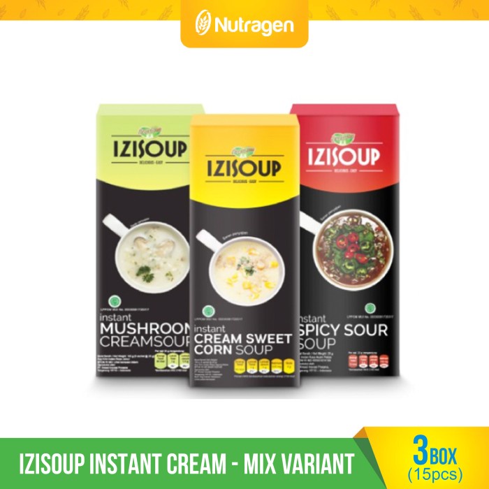 

Promo Izisoup Instant Cream Mix Variant 3 Box (15 Pcs)
