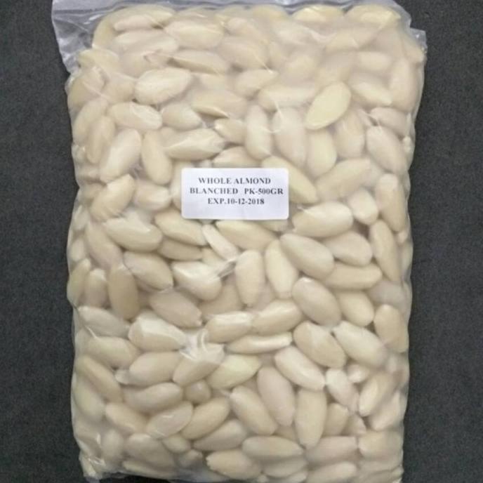 

:>:>:>:>] Kacang Almond Utuh kupas tanpa kulit 500g kemasan REPACK