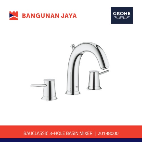 ✅Ori Grohe Bauclassic 3-Hole Kran Wastafel Basin Mixer  20198000 Limited