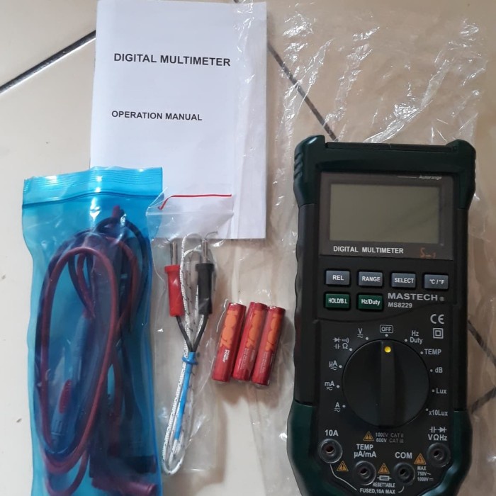 ✅Ori Multimeter With Environment Tester 5 In 1 Mastech Ms8229 Multimeter Terbatas