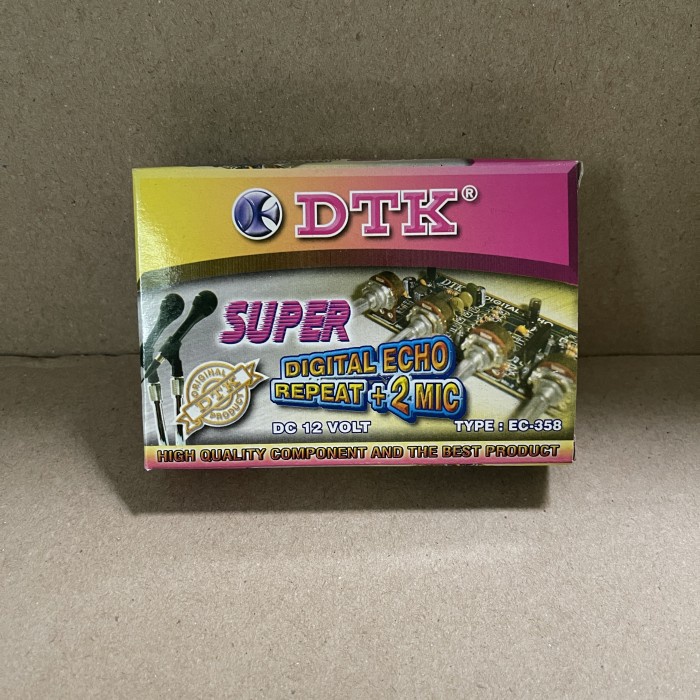 @#@#@#] DTK Kit Super Digital Echo repeat 2 mic Echo 2 mic dc 12v EC-358