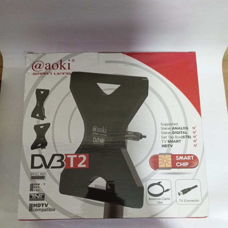 Antena Tv Digital Hd/ Antena Indoor Dan Outdoor/Antena Digital Aoki At-5000