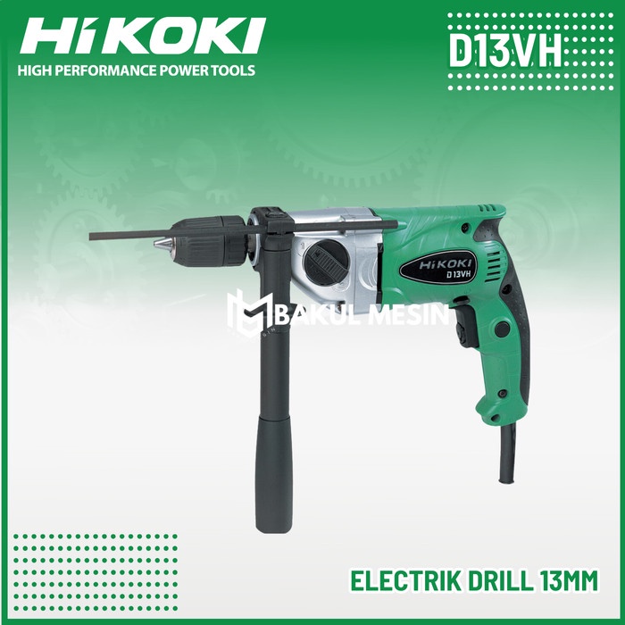 ✅Baru Hitachi Hikoki Mesin Bor Tangan Tembok 13Mm D13Vh D 13 Vh Hammer Drill Terbatas