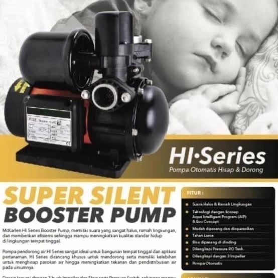 [Ori] Pompa Mckarlen Hi-400 Mc Pompa Booster Silent 400 Watt Limited