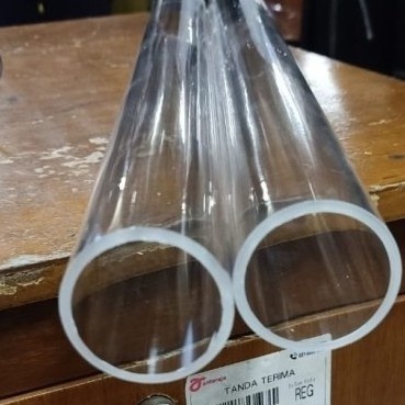 [Ori] Pipa Akrilik Od 200Mm Tebal 5Mm / Custom Pipa Acrylic Tabung 1Meter Terbatas