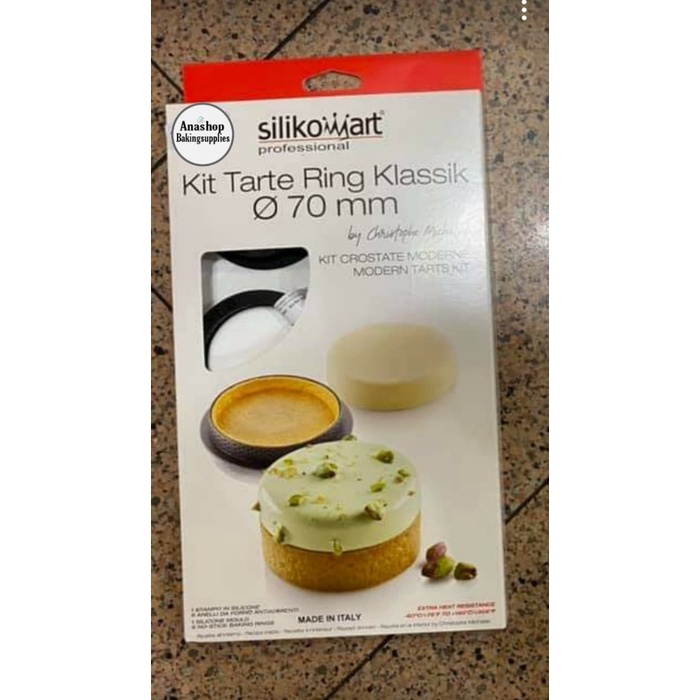 

[Baru] Silikomart Kit Tarte Ring Klassik ⌀70Mm Terbatas