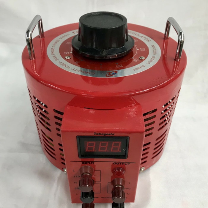 [Baru] Slide Regulator Takayoshi 3000Watt Tdgc2 3Kva-1Phase Diskon