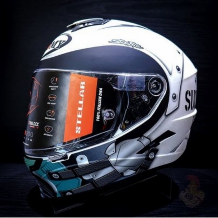 ✨Termurah Soumy Helm Stellar  Cyclone Matt  Double Visor Terbatas
