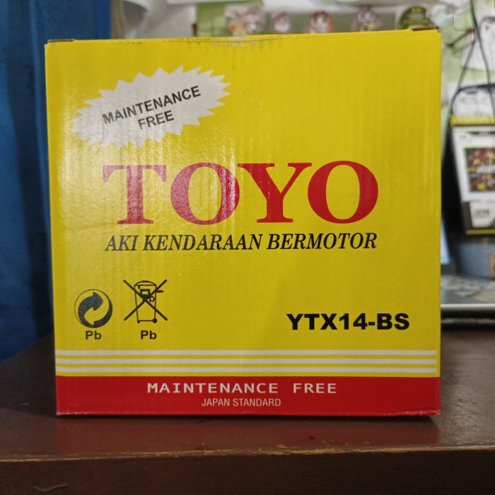 ✨Sale Toyo Ytx14-Bs Kering Ytx14Bs Berkualitas