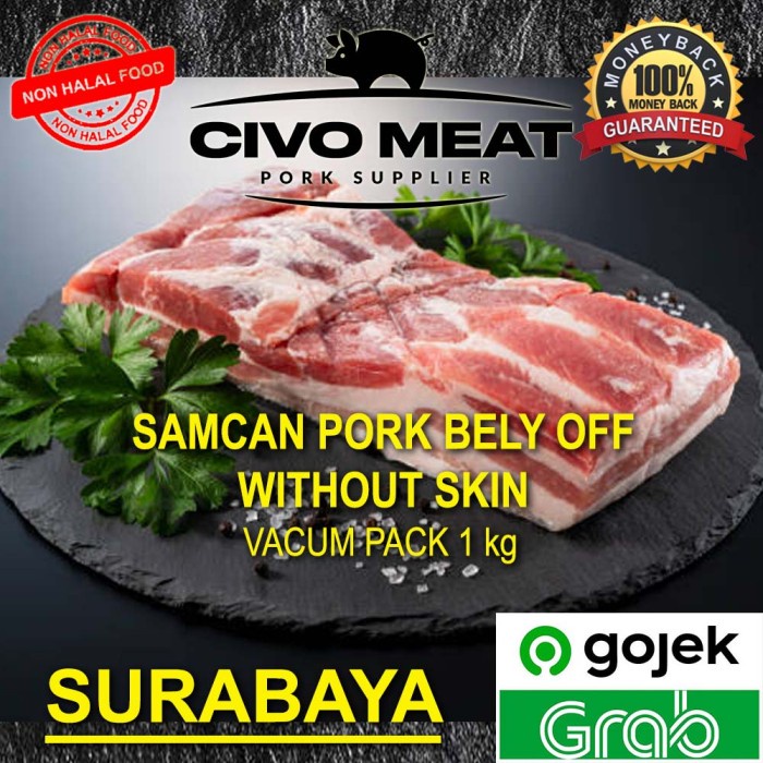 

Pork Belly Skin Off / Daging Babi Samcan Lepas Kulit 1kg