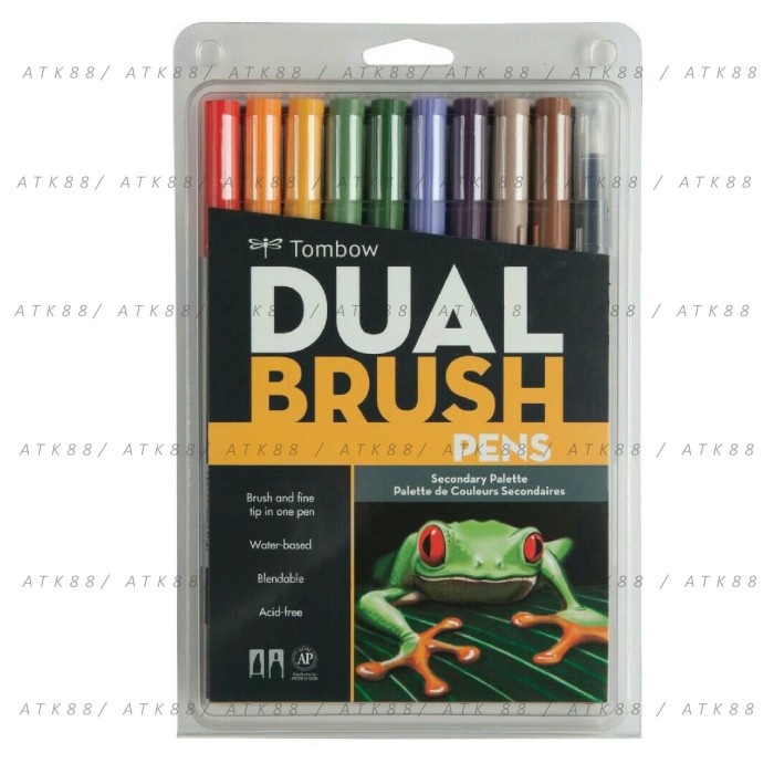 

Gaya Tombow Dual Brush Pen Set 10 - Secondary Palette