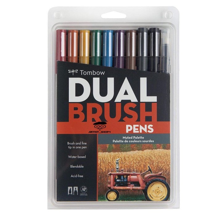 

Gaya Tombow Dual Brush Pen Muted Set