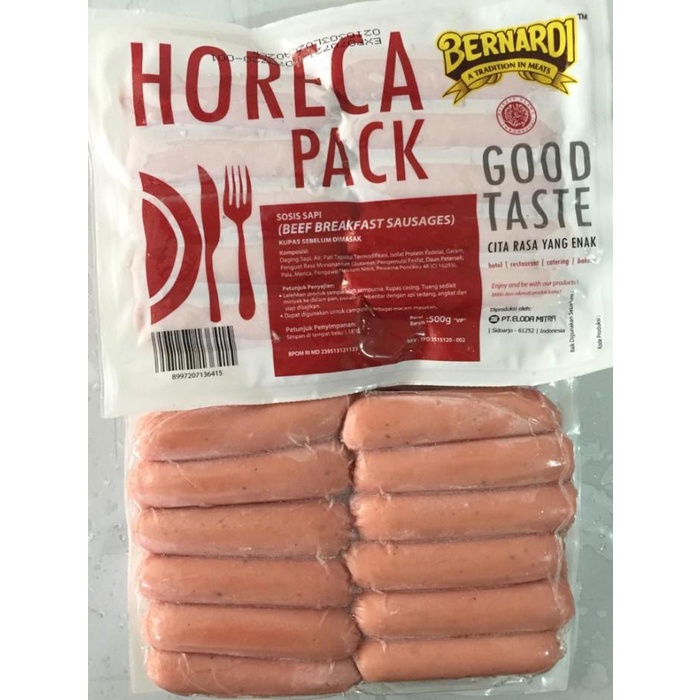 

Sosis Sapi Bernardi Horeca Pack 500gr Best Seller