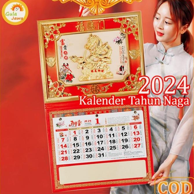 

Gaya Baru Tahun 2024 Motif Naga China Bingkai Emas Kualitas Premium