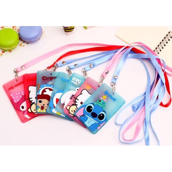 

><><><] ID Card Holder Kartun Tempat Kartu Motif Kartun Lucu