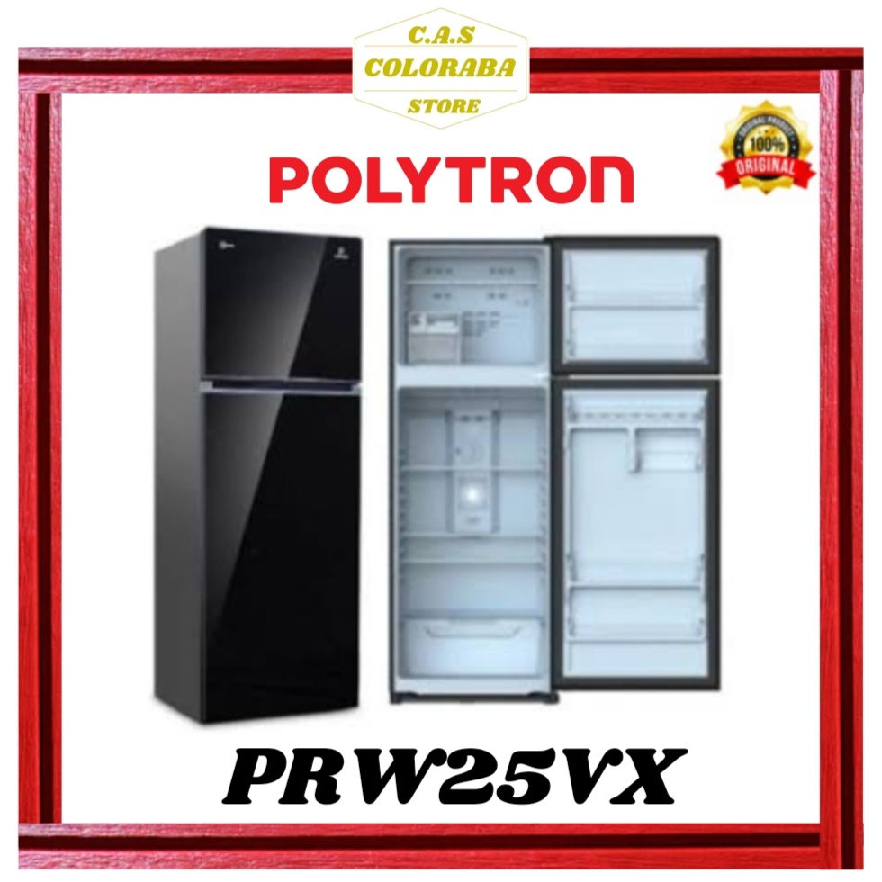 KULKAS POLYTRON PRW25VX KULKAS 2 PINTU INVERTER 240L PRW 25VX KULKAS POLYTRON 2 PINTU
