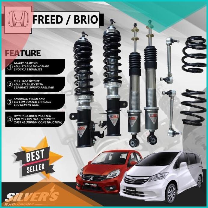 Aksesoris Suspensi SILVERS Neomax Coilover Jazz GE Freed Mobilio 16nov