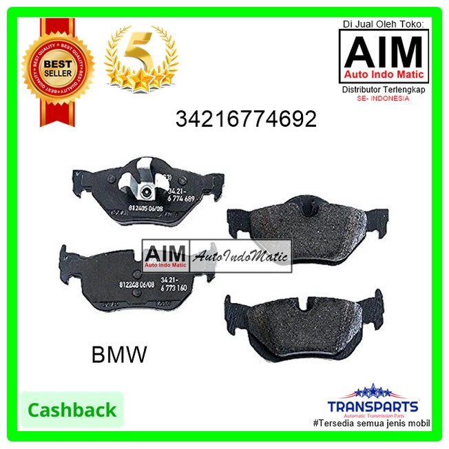 Bmw E90 Kampas Rem Belakang Brake Pad 34216774692