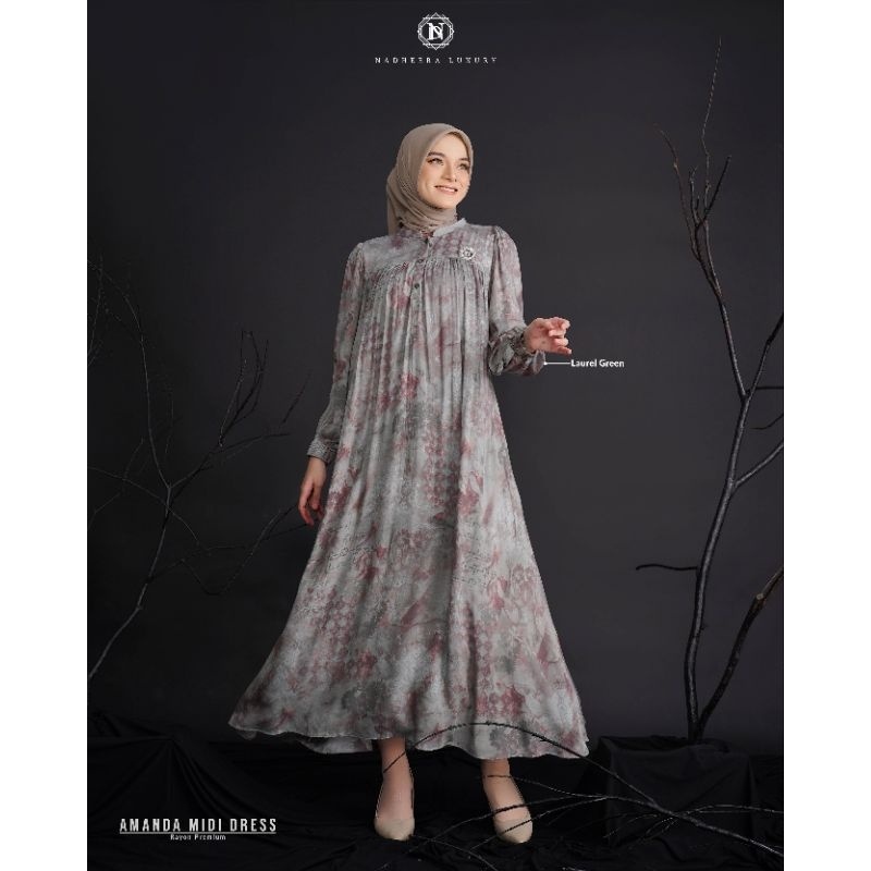 [NEW COLLECTIONS] BEST SELLER PROMO // AMANDA MIDI DRESS NADHEERA LUXURY // MIDI DRESS TERBARU 2022