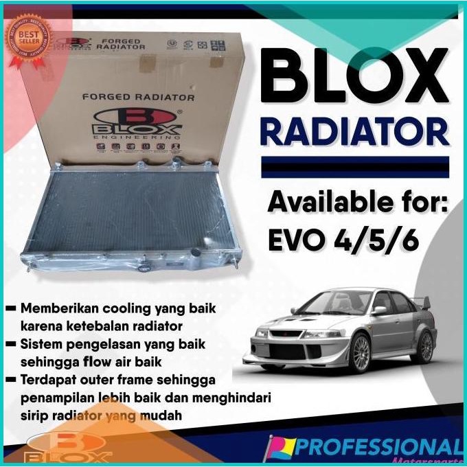 Aksesoris Variasi Radiator Racing 2 ply BLOX M. Lancer Evo 4 5 6 CK4 1
