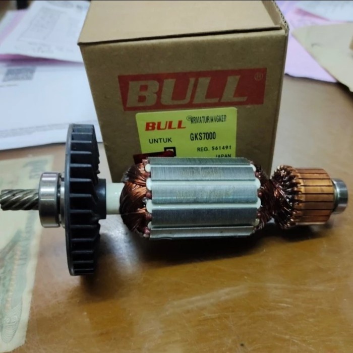 BULL ARMATURE ANGKER GKS7000 FOR MESIN CIRCULAR SAW BOSCH GKS 7000