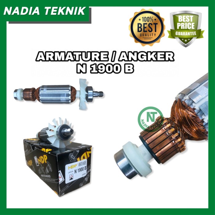 Armature / Angker / Rotor N1900B MT191 NDP Mesin Gerinda Gurinda