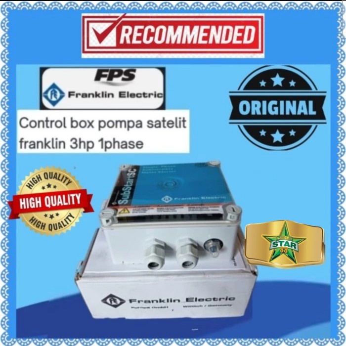 Baru Control Box Pompa Submersible Pump Franklin 3 Hp 2.2 Kw 1 Phase Murah