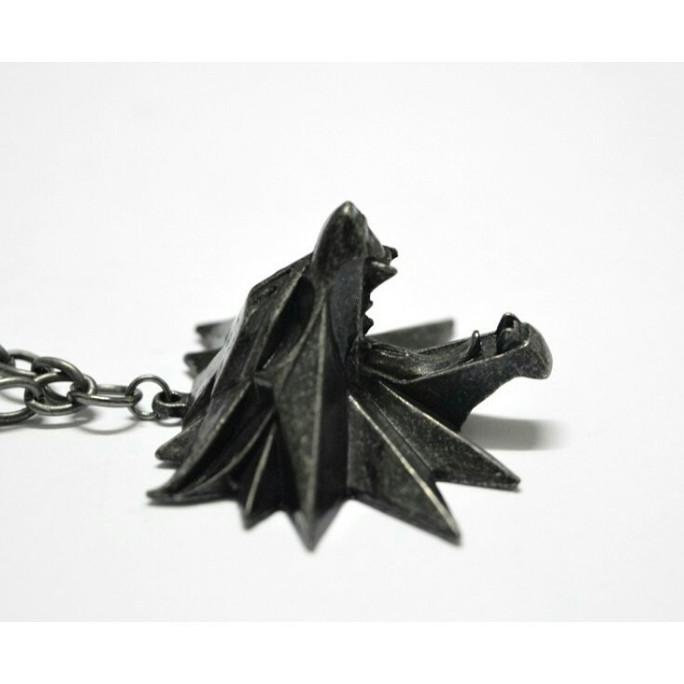 kalung the witcher wild hunt hewan kepala serigala MJS1