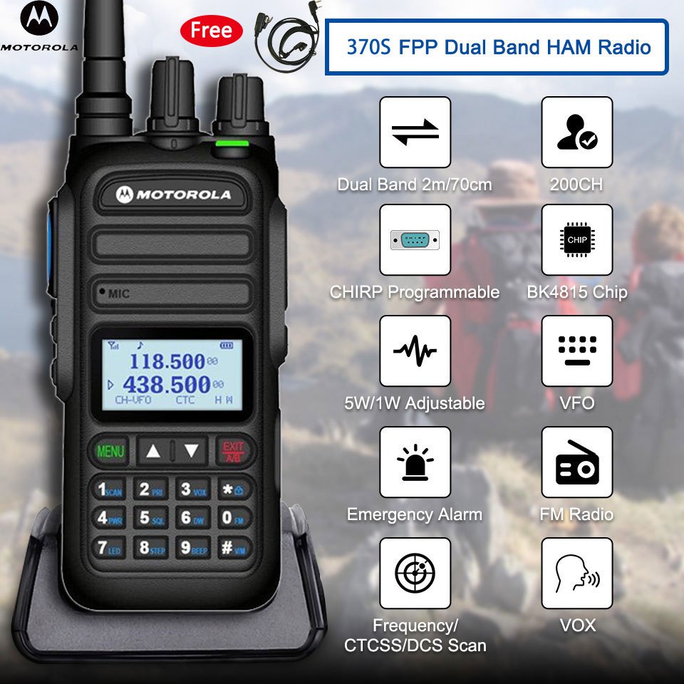 Ht Motorola 370S Walkie Talkie Dua Arah Radio J Jauh Radio Walkie Walkie Motorola Walkie Talkie 2