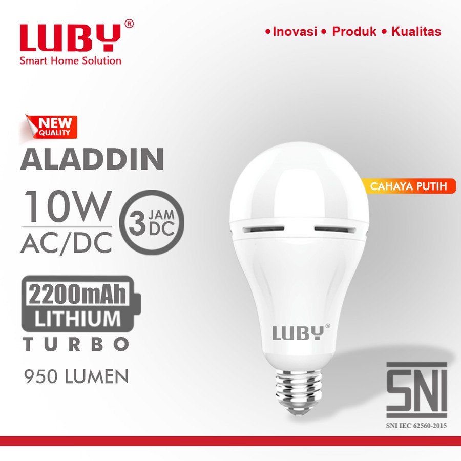 Emergency Bulb Luby tipe Aladdin 10 Watt Lampu