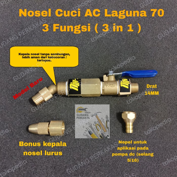 Nosel Cuci AC Universal - Lakoni Laguna70 Pompa Dc Jet Washer Cleaner