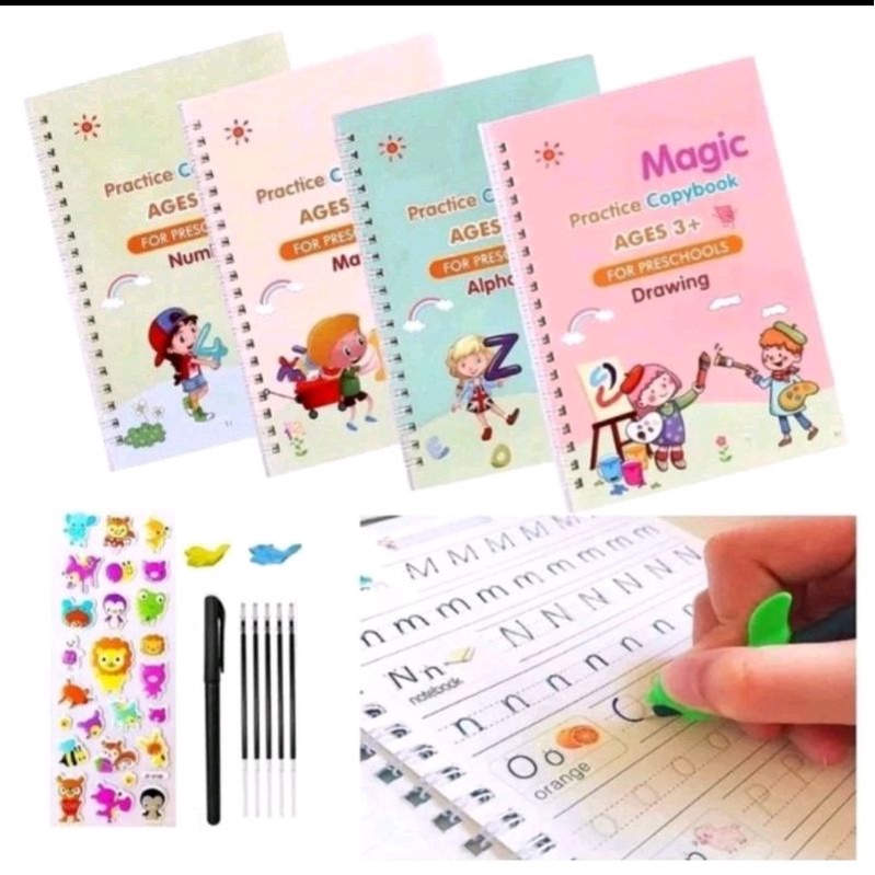 

Sank Magic Book 1 Set Isi 4 Buku Pulpen Refil Buku Edukasi Anak Magic Lucu Menarik
