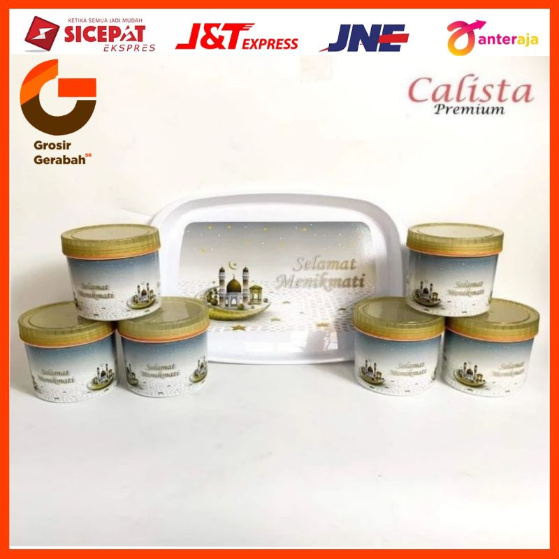 calista toples tonam jumbo set isi 6pcs + nampan lebaran