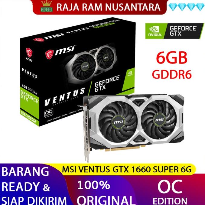 Vga Msi Ventus 2X Gtx 1660 Super Oc 6 Gb Vga Geforce Gtx1660S 6Gb Best Quality
