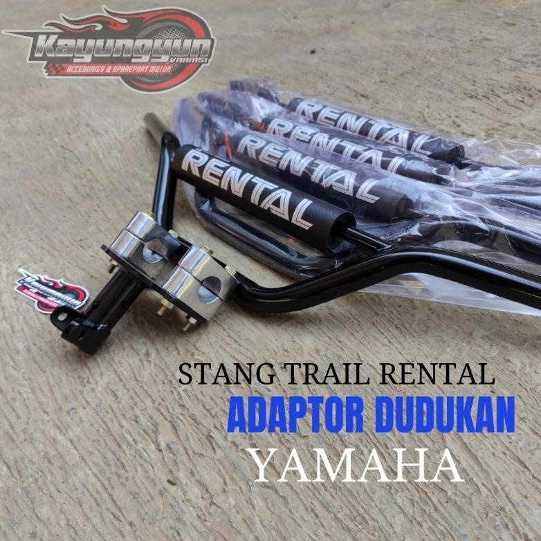 BERKUALITAS PAKETAN STANG SETANG STIR TRAIL DAN DUDUKAN ADAPTOR STANG UNTUK MOTOR BEBEK YAMAHA DAN M