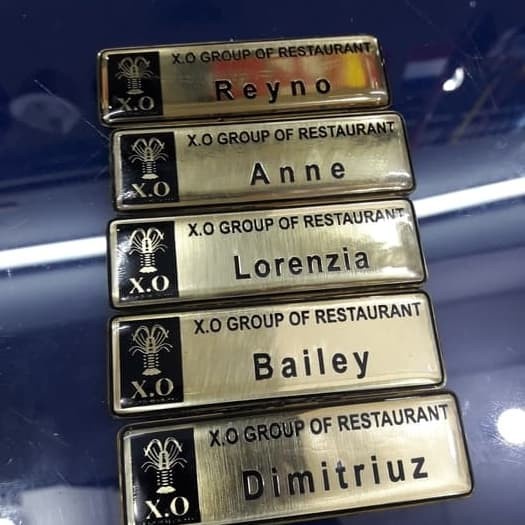 

NAMA DADA / NAME TAG / PAPAN NAMA KUNINGAN & STAINLESS