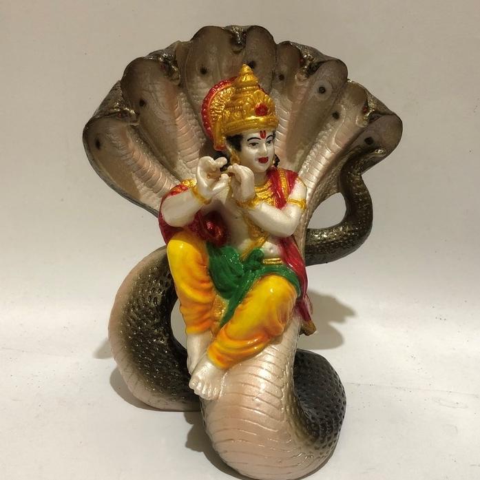 PATUNG DEWA KRISHNA BERMAIN SULING/KRISHNA/PATUNG KRISHNA/PATUNG KRISNA/KRISHNA DUDUK ULAR