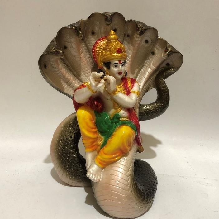 PATUNG DEWA KRISHNA BERMAIN SULING/KRISHNA/PATUNG KRISHNA/PATUNG KRISNA/KRISHNA DUDUK ULAR