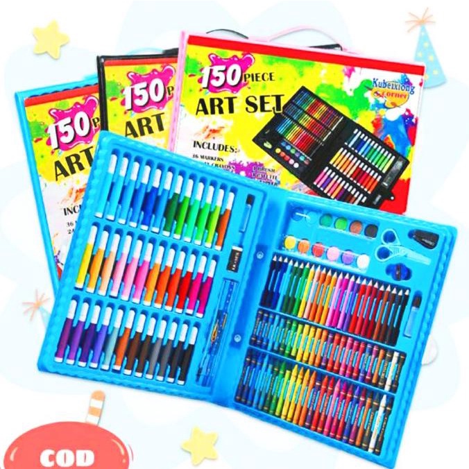 

Crayon Krayon Magic Art Set 150PCS Alat Menggambar Mewarnai Lukis Anak