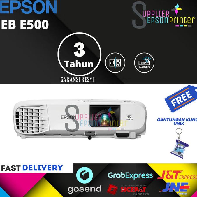 Proyektor Epson Eb E500 / Epson Eb E500 (Pengganti Eb S400)